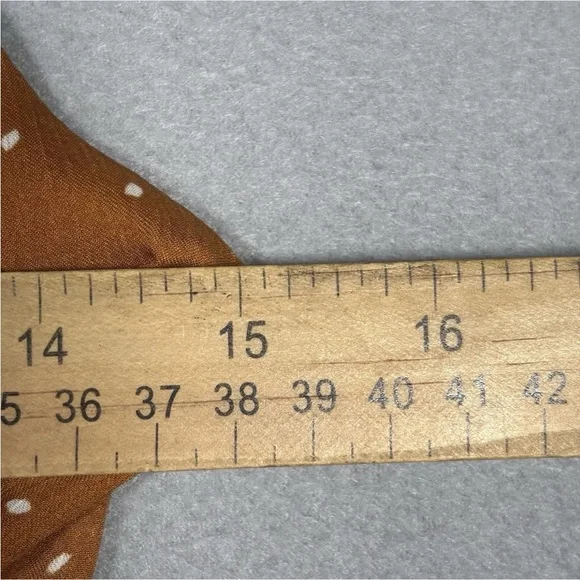 Lulus Missy Rust Orange Polka Dot Satin Knotted Front Mini Dress Womens S Boho - Picture 4 of 11